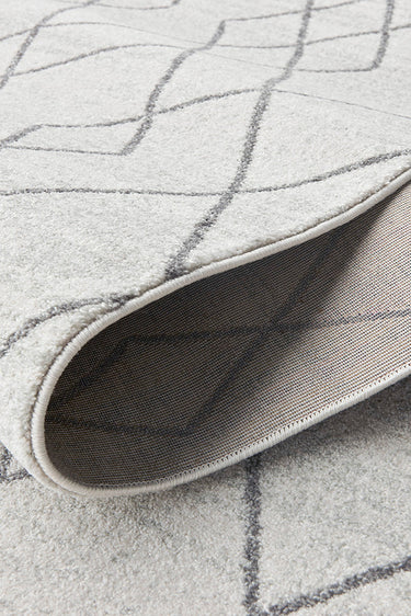 Gina Paradise Grey Modern Hallway Runner Rug